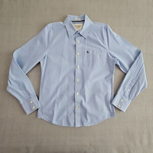 Abercrombie & Fitch Button-Up Shirt XL Muscle Striped Long Sleeve Quiet Luxury